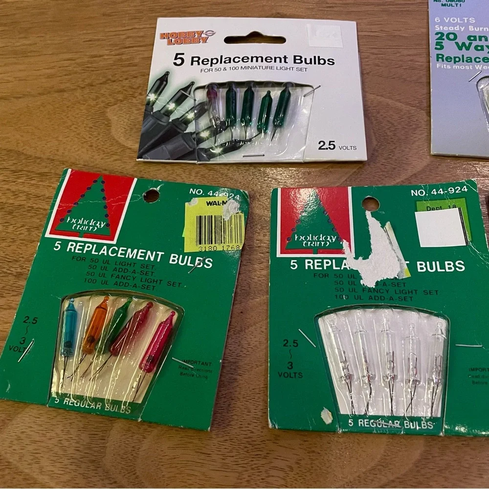 7 packs Christmas light replacement bulbs